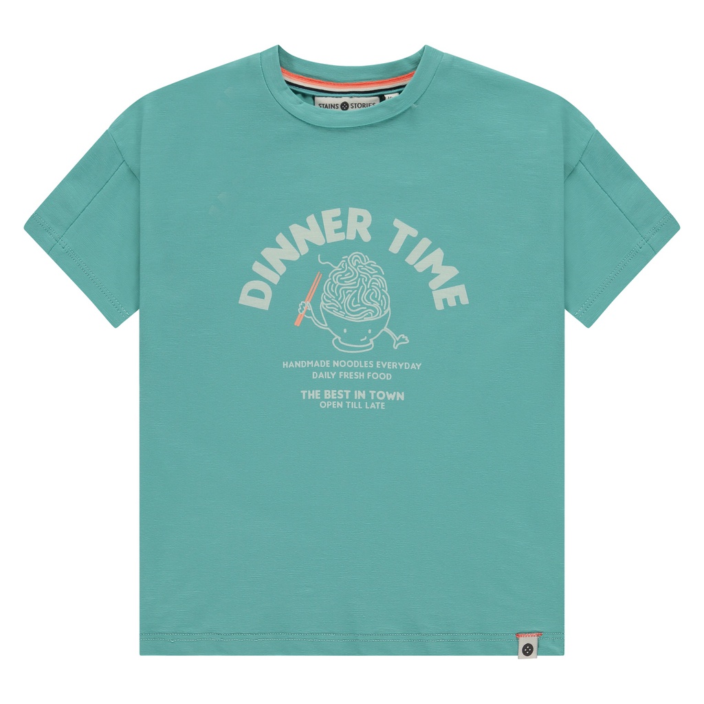 STAINS &amp; STORIES (BY BABYFACE) - T-shirt manches courtes garçon - Turquoise