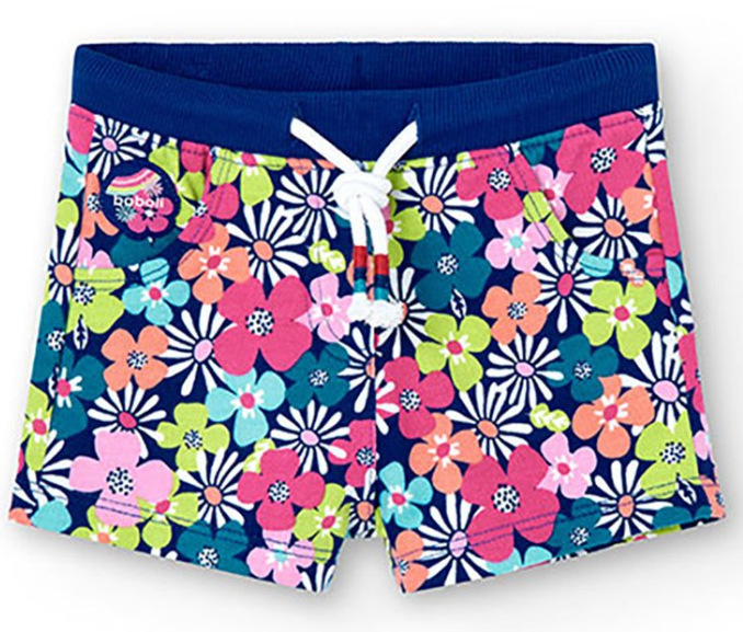 Boboli - Short en molleton pour fille - Fleurs