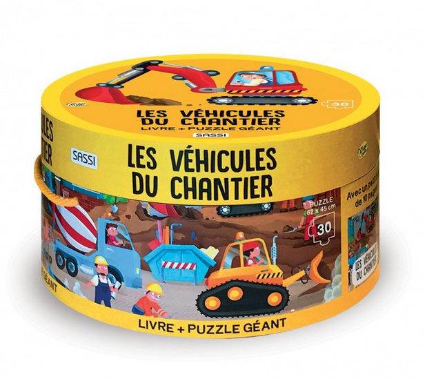 Sassi - Les véhicules du chantier - Puzzle géant