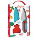 Chefclub Kids - Couteau bleu/rouge - 7 ans +