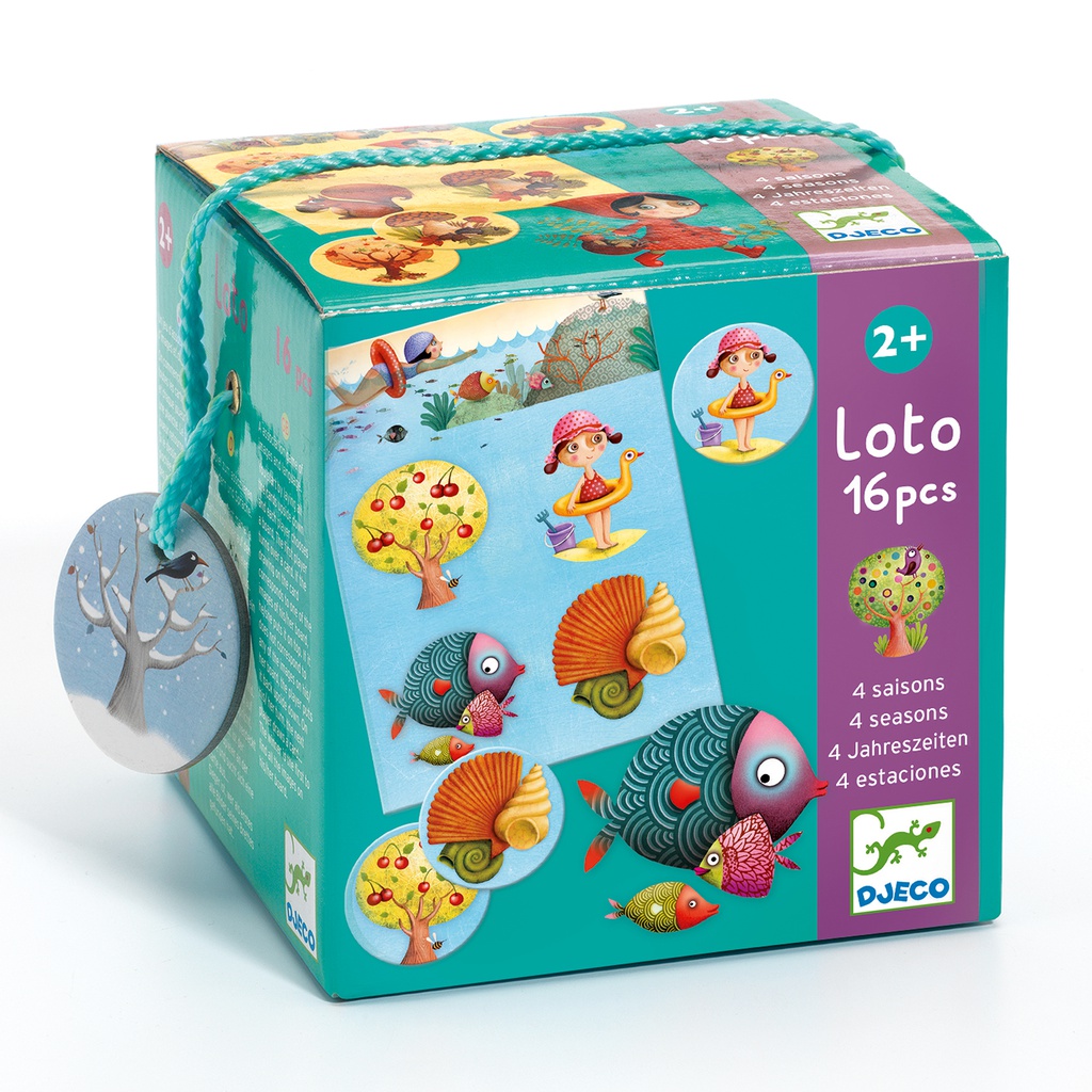 DJECO - Loto 4 saisons 16 pcs - 2 ans +