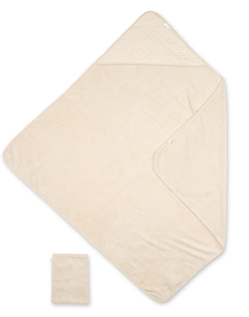 Bemini - Cape de Bain - 90x90 cm - Terry Quilt - Cream