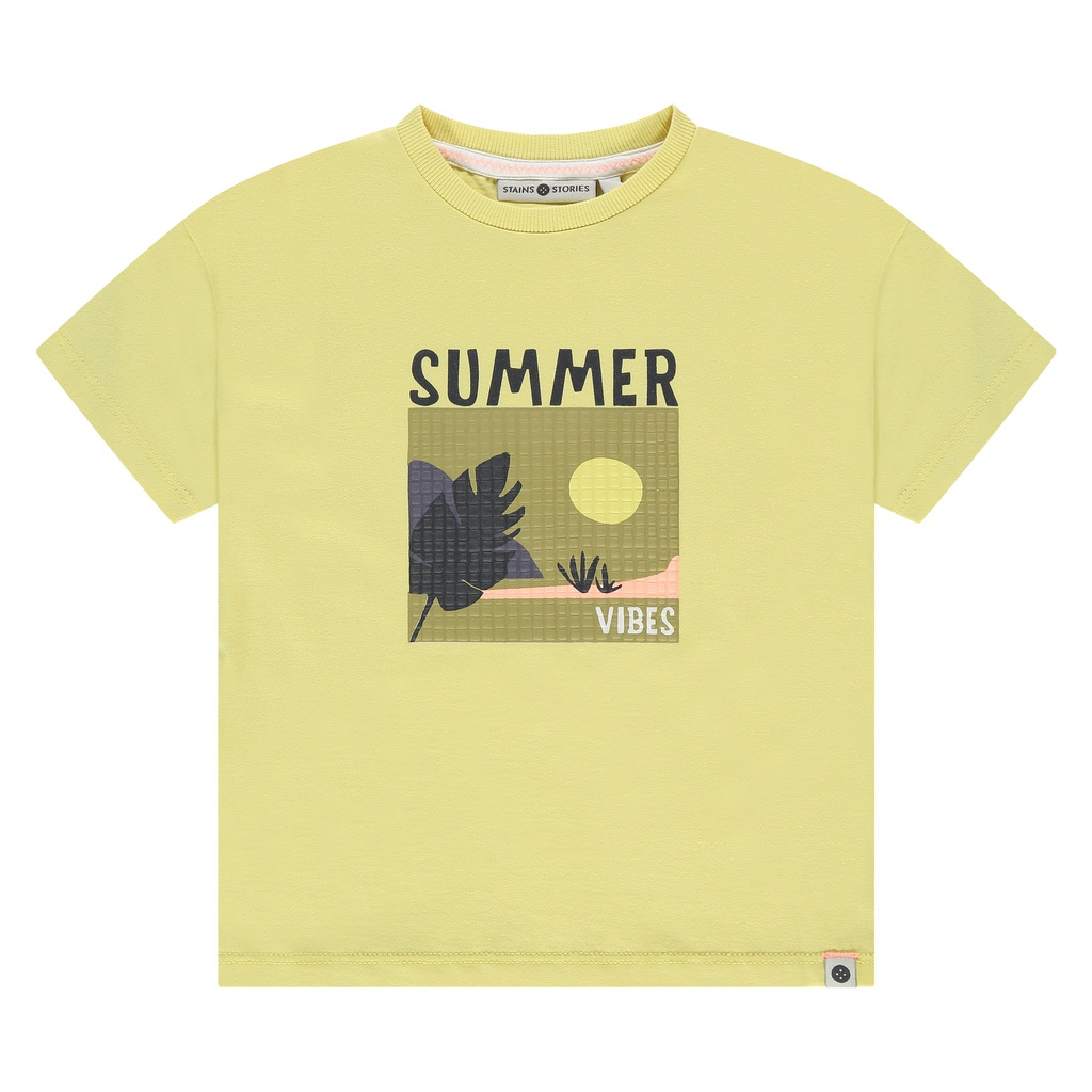 STAINS &amp; STORIES (BY BABYFACE) - T-shirt manches courtes garçon - Lemon