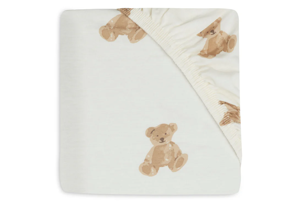 Jollein - Drap-housse Jersey 40/50 X 80/90 - Teddy Bear