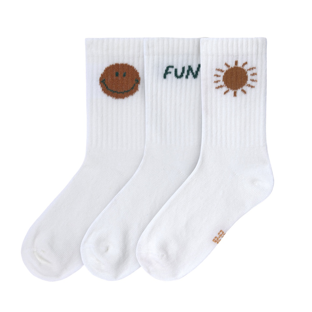 Lässig - Lot de 3 chaussettes de tennis - Little Gang/Fun