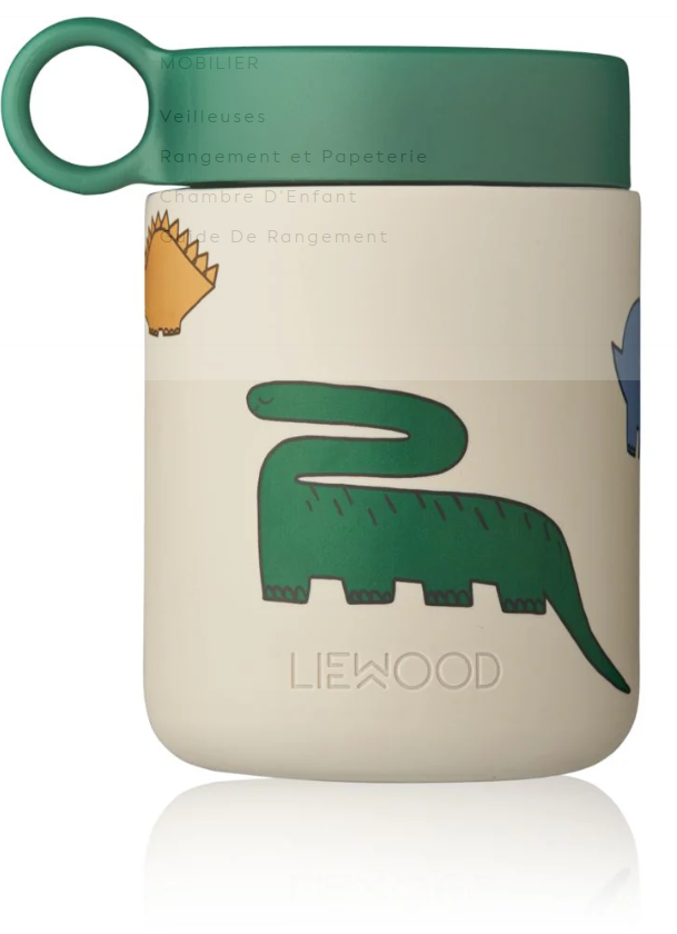 LIEWOOD - Pot alimentaire Kian - Dinosaurs/Mist