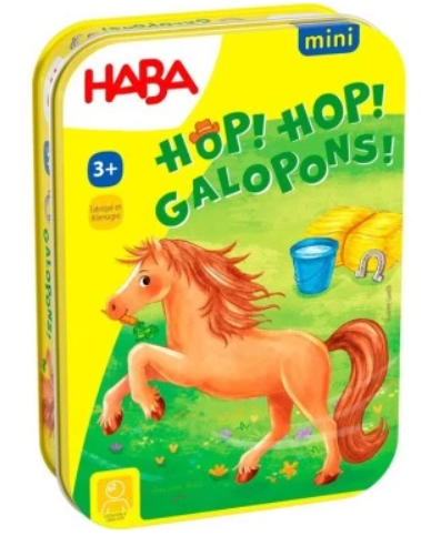 HABA - Jeu de voyage - Hop! Hop! Galopons! - 3 ans +