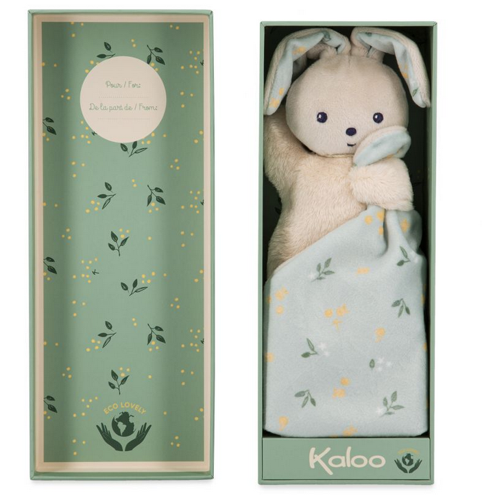 Kaloo - Doudou lapin - Carré douceur bouquet d'agrumes