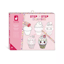 Janod - Coffret Créatif Dessin Step By Step -  20 Modèles Kawaii