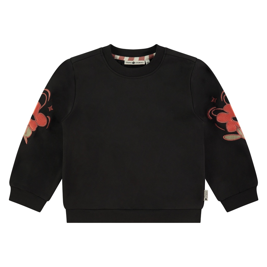 STAINS &amp; STORIES (BY BABYFACE) - Sweatshirt fille - Nearly Black