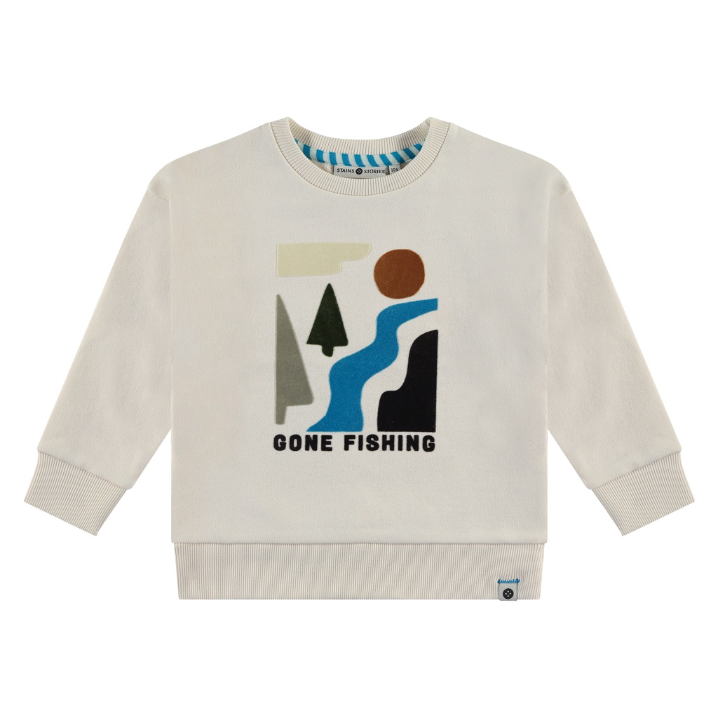 Stains &amp; Stories (by Babyface) - Sweatshirt garçon - Off-white