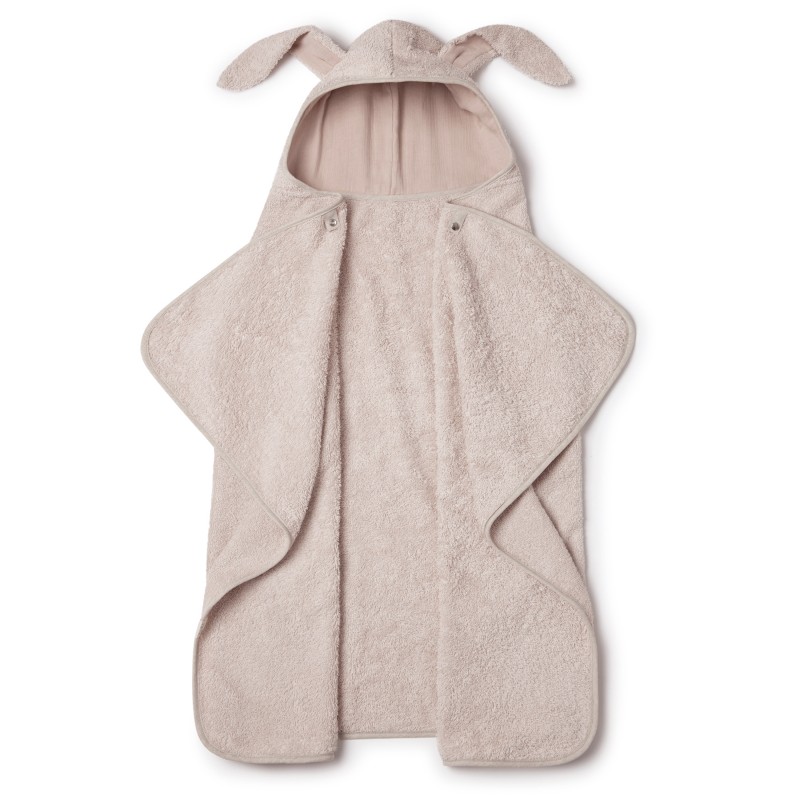 Babyshower - Cape de bain lapin large - Nude Powder