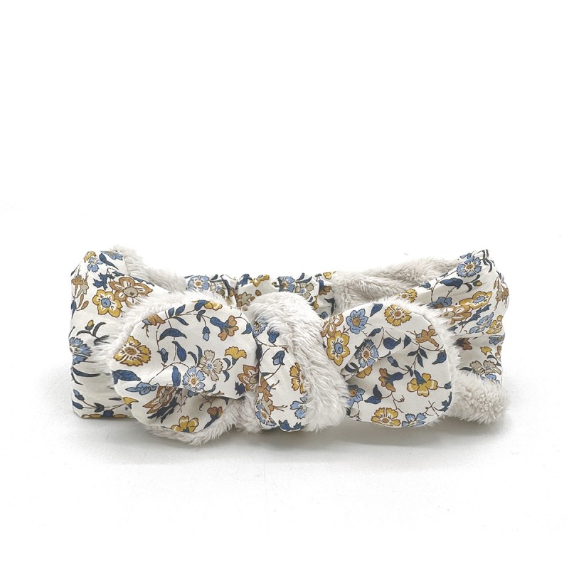 Babyshower - Turban polaire Bébé 1-3 mois - Liberty Aisha
