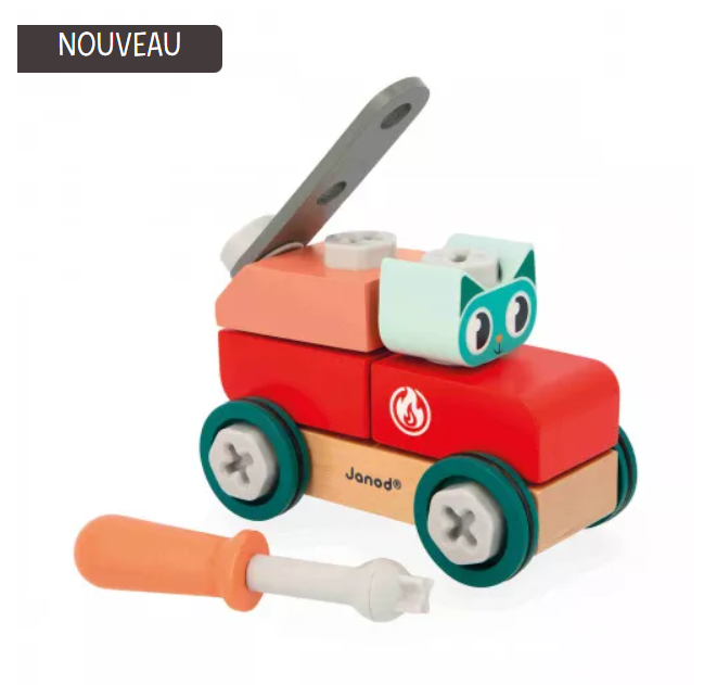 Janod - Voiture chat à bricoler Brico'Kids