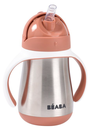 Béaba - Tasse avec Paille en Inox 250 ml - Terracotta