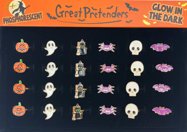 Great Pretenders - Bague toupie phosphorescente Halloween