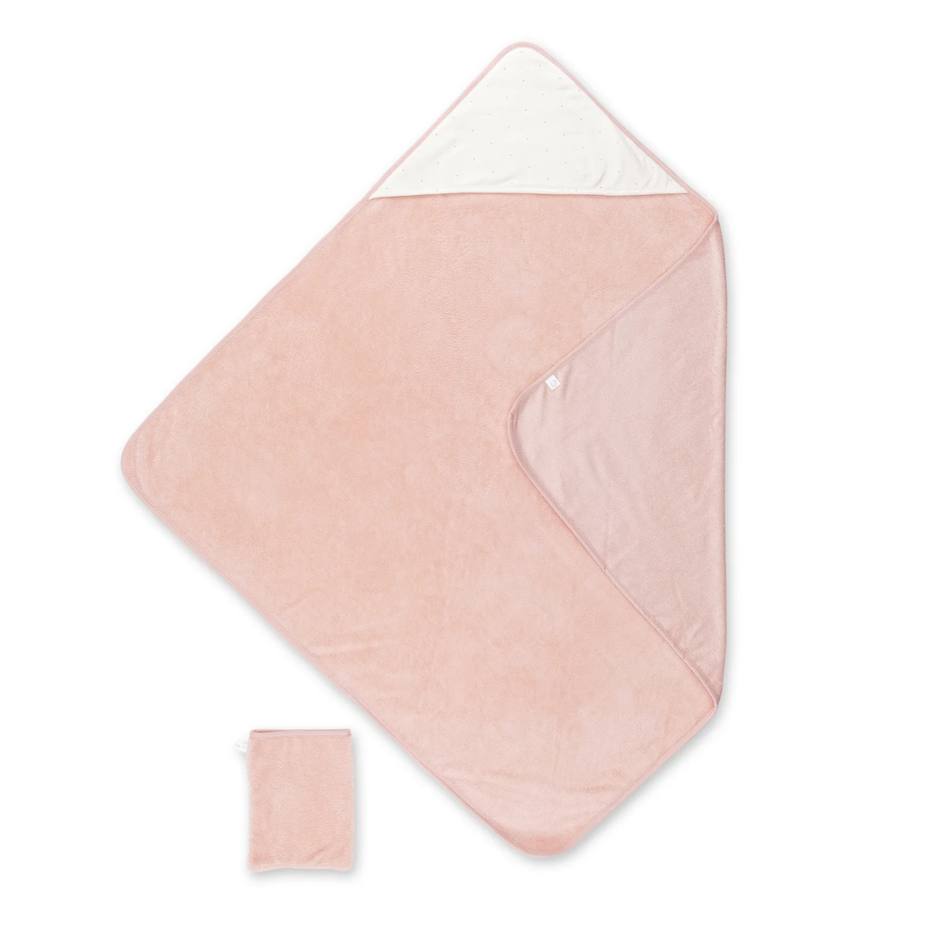 Bemini - Cape de Bain - 90x90 cm - Bamboo - Small Print Blush