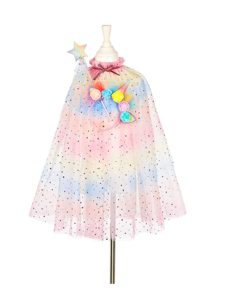 SOUZA - Ensemble cape + diadème + baguette licorne (3-4 ans)