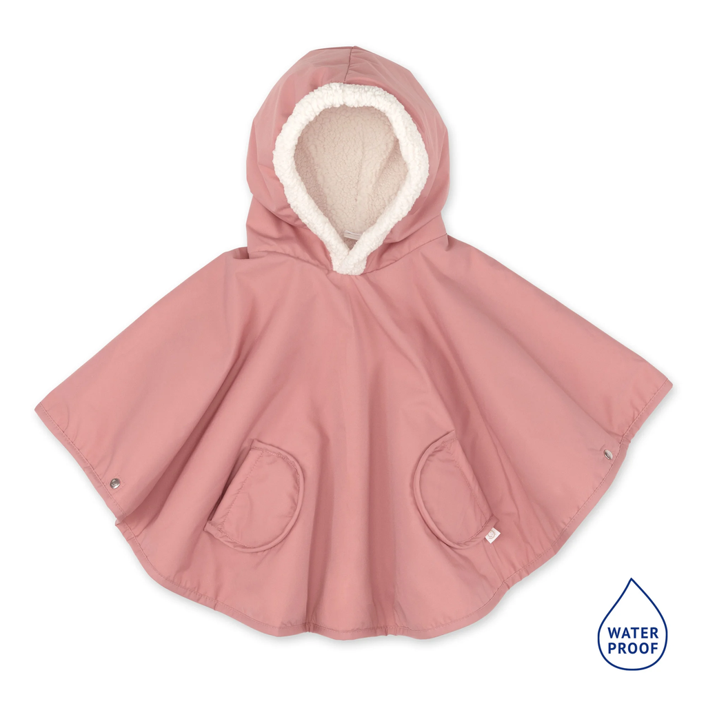 Bemini - Poncho de Voyage 9-36m - Waterproof + Teddy - Hibiscus