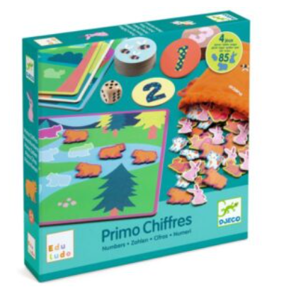 DJECO - Primo chiffres - Coffret de 4 jeux