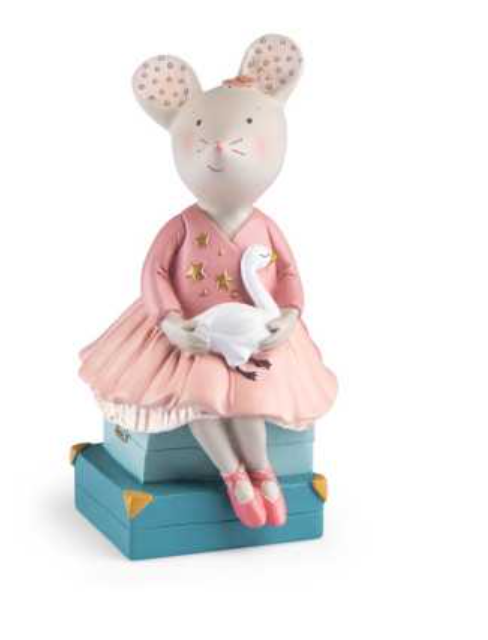 Moulin Roty – Tirelire Souris Rose – La petite école de danse