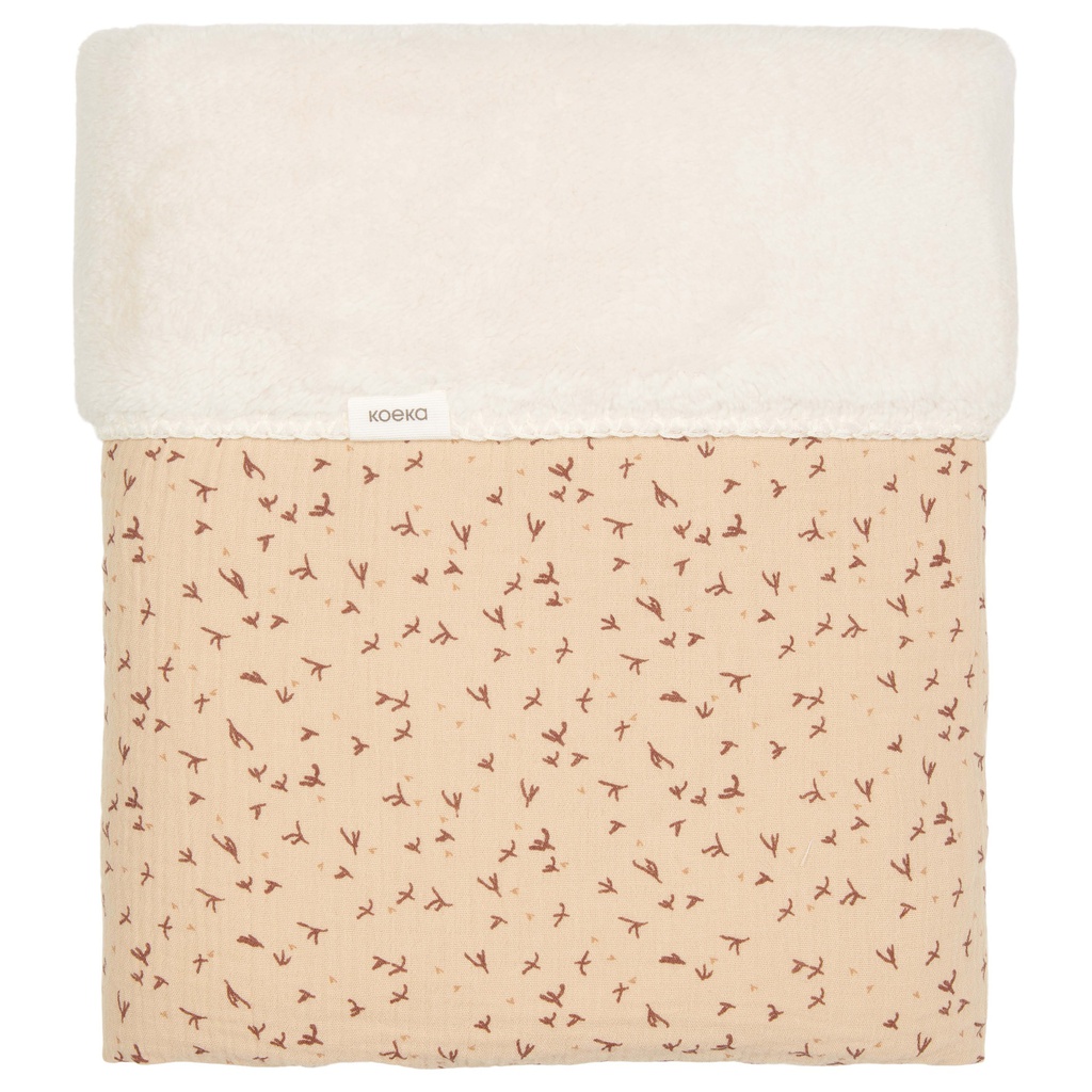 Koeka - Couverture berceau teddy Trail - beige