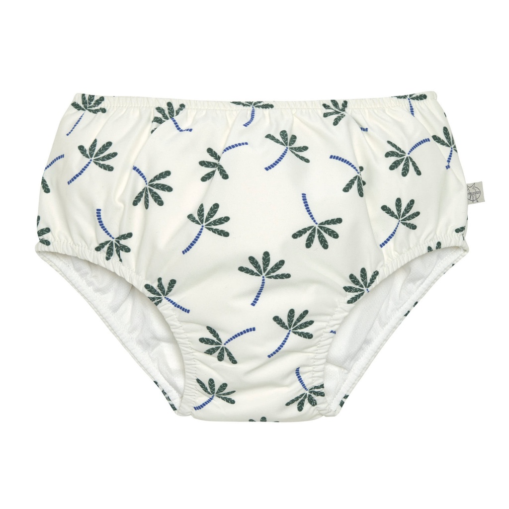 Lassig - Maillot de bain couche -19/36 mois  - Palmiers/blanc