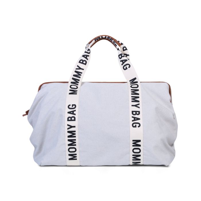 Childhome - Sac à langer Mommy Bag – Signature - Toile Ecru