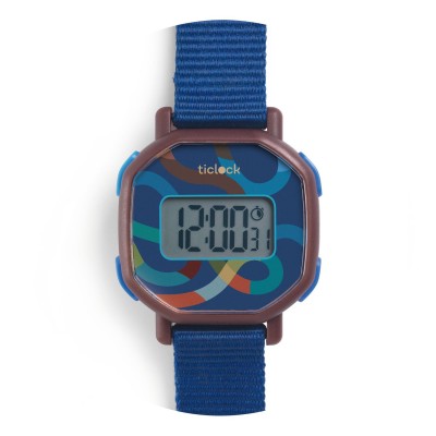 Ticlock by DJECO - Montre Digitale - Blue Volute