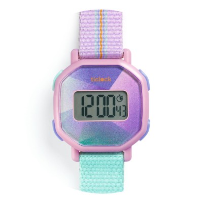 Ticlock by DJECO - Montre Digitale - Purple Prisma