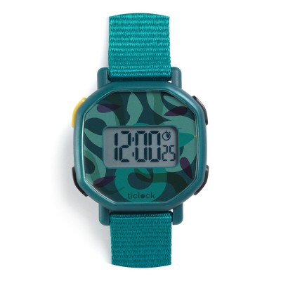 Ticlock by DJECO - Montre Digitale - Green Snakes