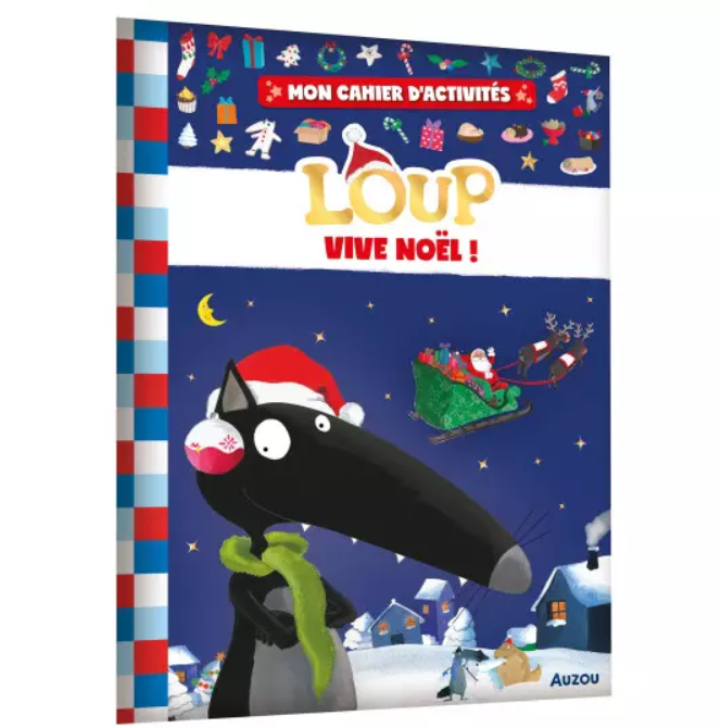 Auzou - Mon cahier d'activités loup - Vive noël !