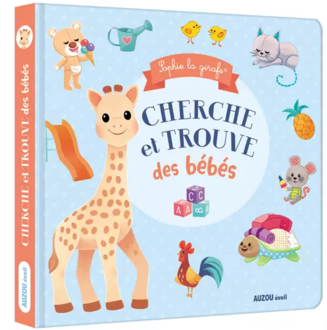 Auzou - Sophie la girafe - Cherche &amp; trouve des bebes