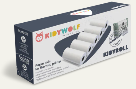 KIDYWOLF - Kidyroll recharge de papier classique pour Kidyprint