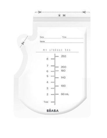 Béaba - Sachets de conservation lait maternet - 250 ml x 50