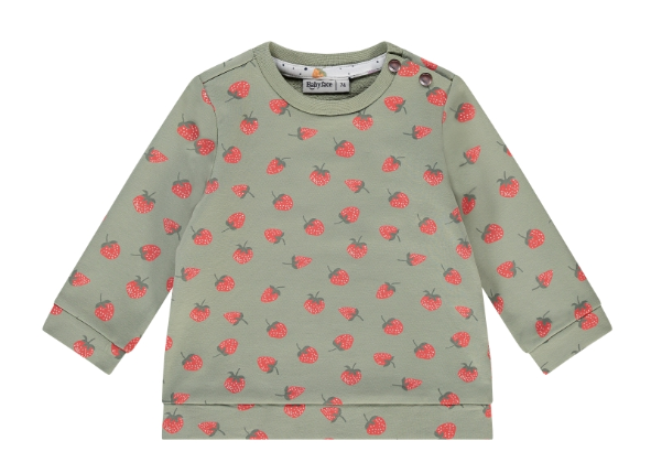 Babyface - Sweatshirt Fille motif fraises - Pistachio