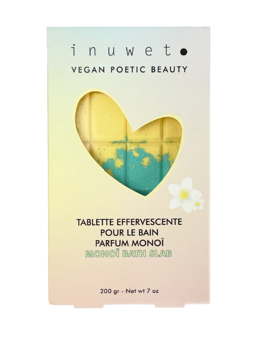 Inuwet - Tablette effervescente pour le bain - Monoï