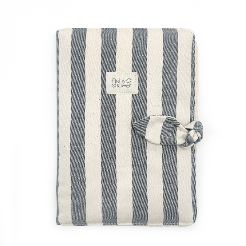 Babyshower - Protège carnet santé Knot - Navy Jean