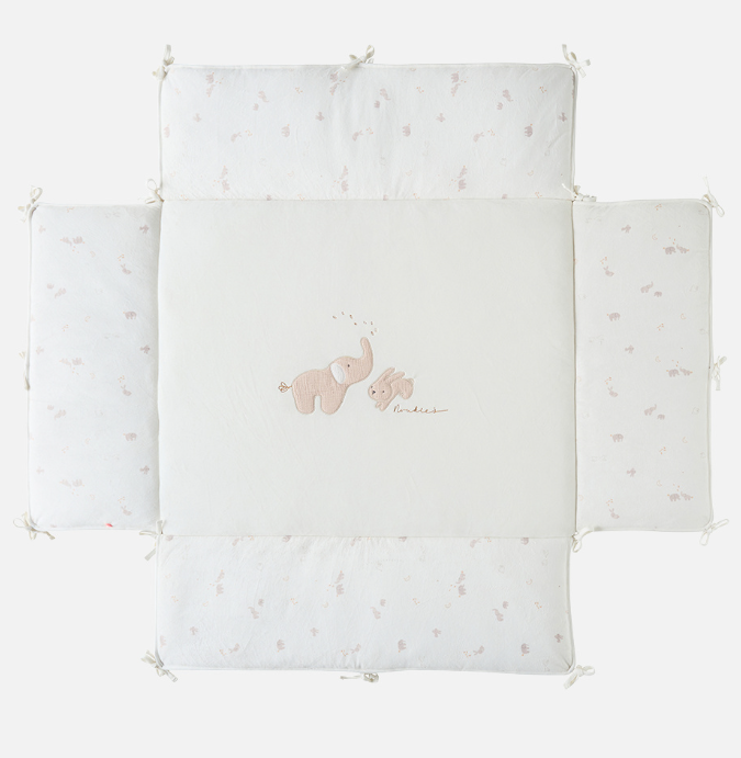 Noukie's - Tapis de parc avec bords 75x95cm Veloudoux - Bali &amp; Moka