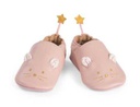 Moulin Roty - La petite école de danse - Chaussons cuir souris rose - 6/12 m