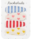 Rockahula - Lot de 4 pinces à cheveux - Vintage Rainbow Fabric Clip