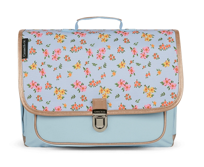 Caramel &amp; Cie - Cartable moyen - Liberty Bleu