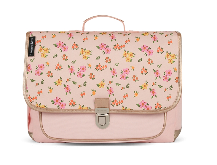 Caramel &amp; Cie - Cartable moyen - Liberty Rose