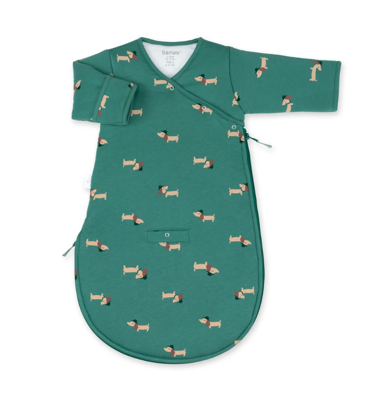 Bemini - MAGIC BAG 1-4m Print wouff Spinach Pady Jersey - Tog 3