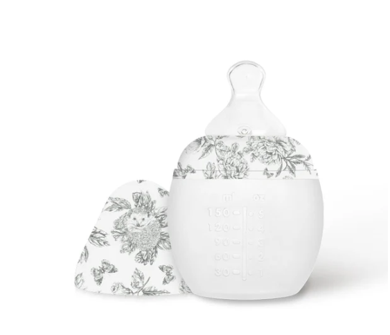 Élhée - Biberon anti-colique 150 ml - Tartine et Chocolat - &quot;Toile de Jouy&quot; Gris