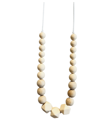 Baby Shell - Collier d'allaitement et de portage Moyen - Bo Aime Crème