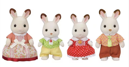 Sylvanian Families - La famille lapin chocolat - 3 ans +