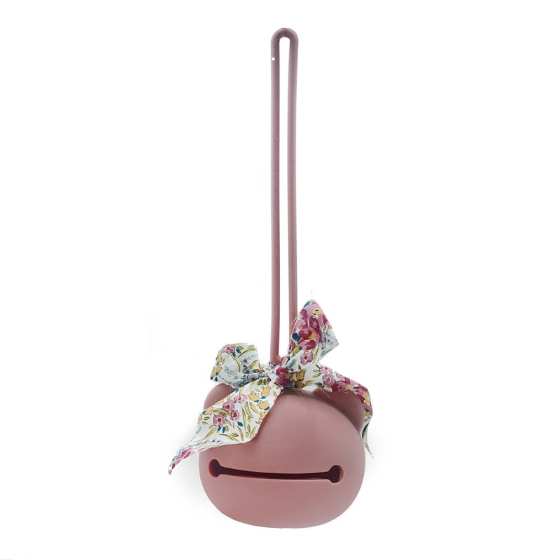Babyshower - Porte-tétine silicone Teddy - Berry