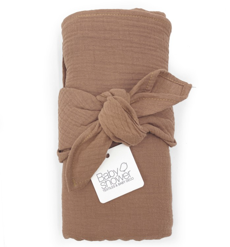 Babyshower - Set de 2 langes Minimax - Caramel Glacé