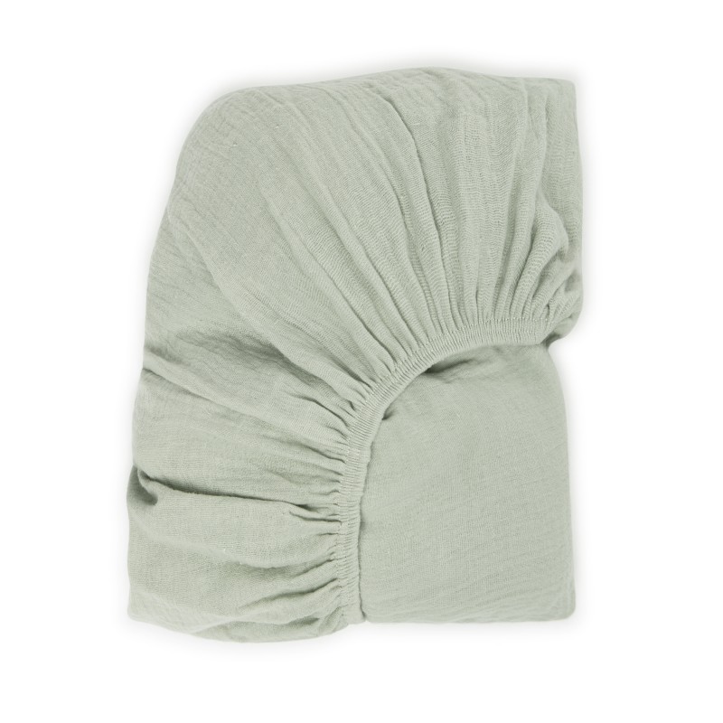 Babyshower - Drap housse lit 70x140cm - Sage Powder